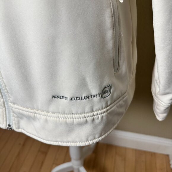 FREE COUNTRY All Weather Hooded Zip Up Jacket Coat Hoodie Size Medium - Picture 3 of 10
